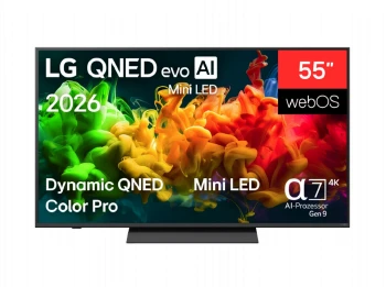 LG 55QNED81B3A, 55" 4K QNED MiniLED Smart TV, 3840x2160, DVB-T2/C/S2, Alpha 7 AI