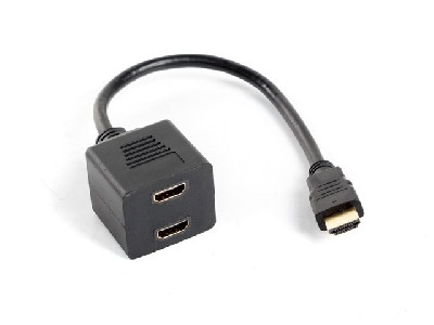 Lanberg adapter HDMI-A (m) -> HDMI-A (f) x2 splitter