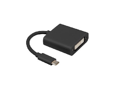Lanberg adapter USB type-c (m) -> DVI-I (f) (24+5)