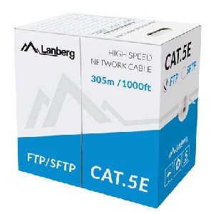 Lanberg LAN cable FTP CAT.5E 305m stranded CCA, grey