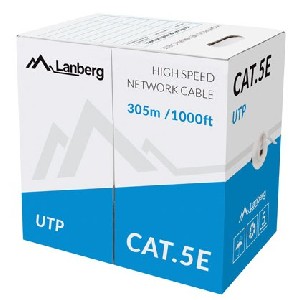 Lanberg LAN cable UTP CAT.5E 305m stranded CCA, grey