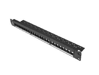 Lanberg patch panel blank 24 port 1U for keystone modules, black