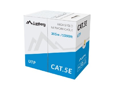 Lanberg Lan Cable UTP Cat.5e 305m Solid CCA Yellow