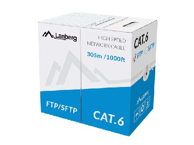 Lanberg Lan Cable FTP Cat.5e 305m Solid CU CPR Fluke Passed Grey
