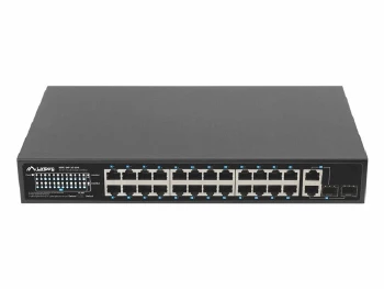 Lanberg Switch 24 x 100MB POE+/2 x Combo Rack 19" Gigabit Ethernet, 250W