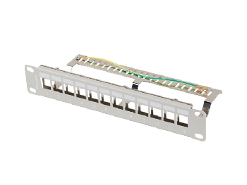 Lanberg patch panel blank 12 port 1U