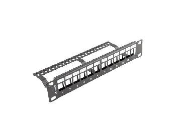Lanberg patch panel blank 12 port 1U
