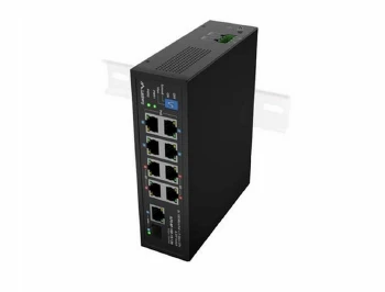 Lanberg Switch ILFE-8P-1Ge-1S-120 POE 4 x BT 4 x AT SFP/ETH DIN Unmanagment Fast