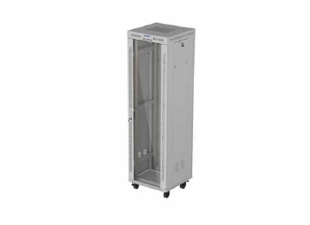 Lanberg Rack Cabinet 19" Free-Standing 42U/600X600 (FlAT Pack) With Glass Door
