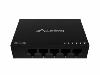 Lanberg switch DSM1-1005 5-port, 1GB/s 12V Metal case
