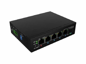 Lanberg Switch ILFE-4P-1Ge-1S-90 POE 1 x BT 3 x AT SFP/ETH DIN Unmanagment Fast