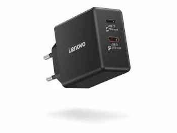 LENOVO Dual USB-C 65W GaN Charger Black EU