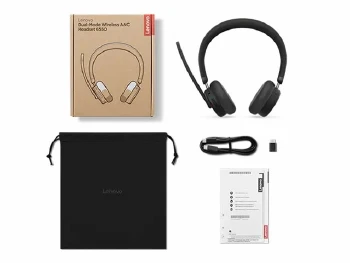 LENOVO 6550 Headset on-ear Bluetooth wireless active noise