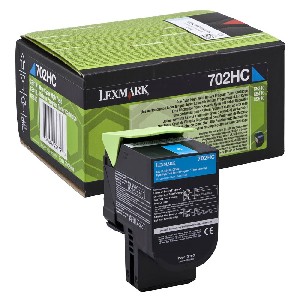 Lexmark 702HC Cyan High Yield Return Program Toner Cartridge