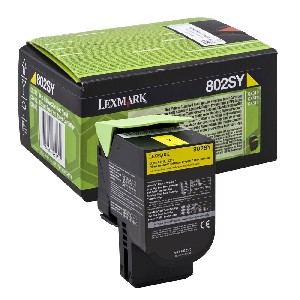 Lexmark 802SY Yellow Standard Yield Return Program Toner Cartridge