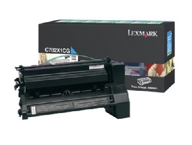 Lexmark C782 Cyan Extra High Yield Return Programme Print Cartridge (15K)