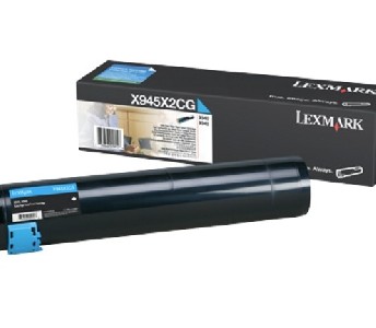 Lexmark X940e, X945e Cyan High Yield Toner Cartridge (22K)