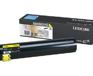 Lexmark X940e, X945e Yellow High Yield Toner Cartridge (22K)