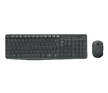 Logitech MK235 Wireless Keyboard and Mouse Combo - Grey - US INTL