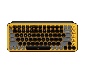 Logitech POP Keys Wireless Mechanical Keyboard With Emoji Keys - BLAST_YELLOW - US INT'L