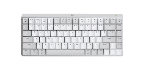 Logitech MX Mechanical Mini for Mac Minimalist Wireless Illuminated Keyboard - PALE GREY