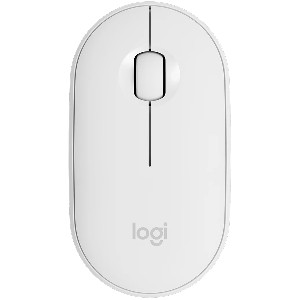 LOGITECH M350S Pebble 2 Bluetooth Mouse - TONAL WHITE - DONGLELESS