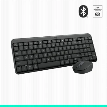 Безжичен комплект Logitech MK250 Graphite -