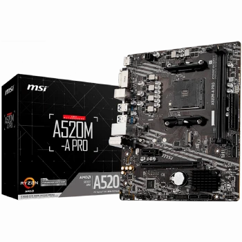 MSI Main Board Desktop A520M (AM4