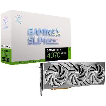 MSI Video Card Nvidia RTX 4070 SUPER 12G GAMING X SLIM	WHITE