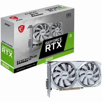 MSI Video Card Nvidia GeForce RTX 3050 VENTUS 2X XS WHITE 8G OC