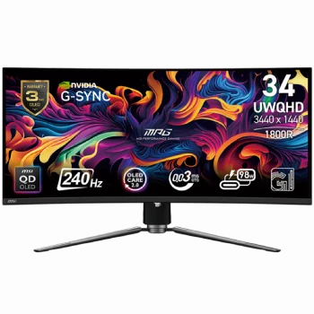 MSI MPG 341CQPX QD-OLED Gaming Monitor