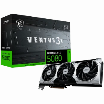 MSI Video Card Nvidia GeForce RTX 5080 16G VENTUS 3X OC PLUS