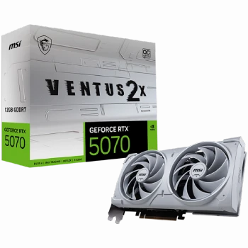 MSI Video Card Nvidia GeForce RTX 5070 12G VENTUS 2X OC WHITE