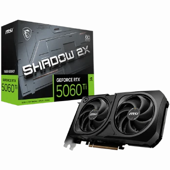 MSI Video Card NVIDIA GeForce RTX 5060 Ti 16G SHADOW 2X OC PLUS