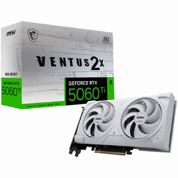 MSI Video Card NVIDIA GeForce RTX 5060 Ti 8G VENTUS 2X OC WHITE PLUS