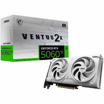 MSI Video Card NVIDIA GeForce RTX 5060 Ti 16G VENTUS 2X WHITE PLUS