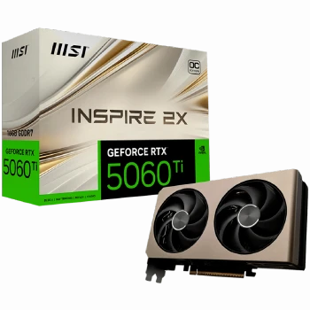 MSI Video Card NVIDIA GeForce RTX 5060 Ti 16G INSPIRE 2X OC