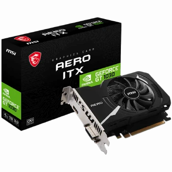 MSI Video Card Nvidia GeForce GT 1030 AERO ITX 4GHD4 OC