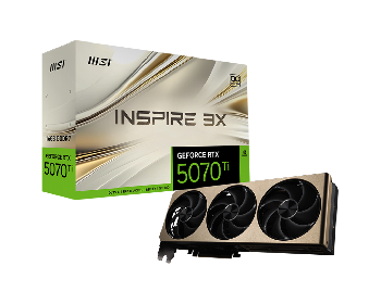 MSI Video Card Nvidia GeForce RTX 5070 Ti Inspire 16GB GDDR7 3x OC Plus