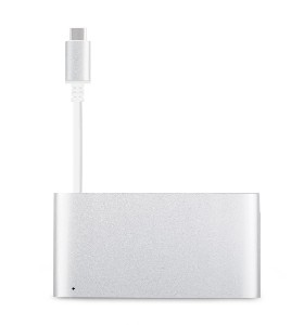 Moshi USB-C Multiport Adapter, HDMI, USB-A, Silver