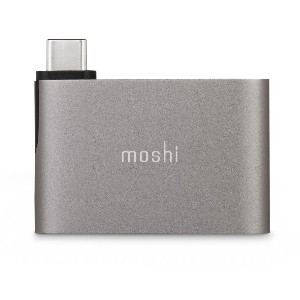 Moshi USB-C to Dual USB-A Adapter, Titanium Gray