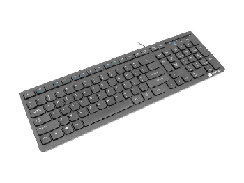 Natec Keyboard Discus 2 SLIM US Layout Black
