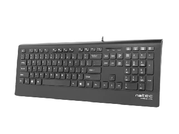 Natec Keyboard Barracuda SLIM US Layout Black
