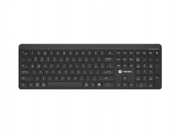 Natec Wireless Keyboard Tang US, BT+2.4GHz, Silent, Slim, Black