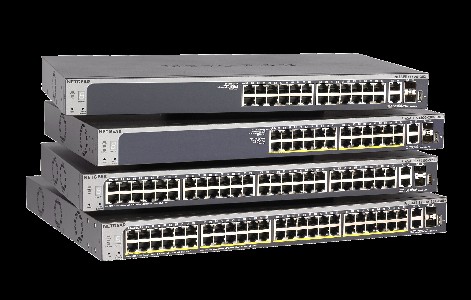 Суич Netgear S3300-28X, 24 x 10/100/1000 Stackable Smart Switch