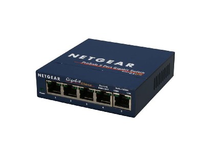 Суич Netgear GS105GE, 5 x 10/100/1000 ProSafe Gigabit switch