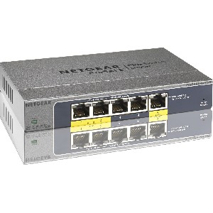 Суич Netgear GS105PE, 5 x 10/100/1000 Prosafe PLUS Gigabit