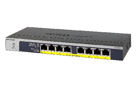 Суич Netgear GS108PP, 8x 10/100/1000 ProSafe Gigabit switch, 8x