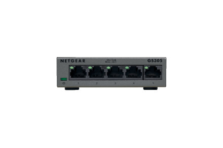 Суич Netgear GS305, 5 x 10/100/1000 Gigabit Switch metal