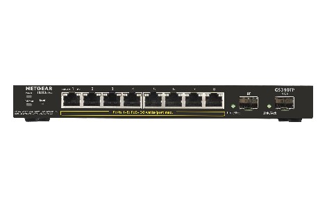 Суич Netgear GS350 Series GS310TP, 8 x 10/100/1000 Gigabit